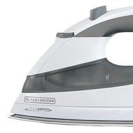 Black &amp; Decker F976 Quickpress Iron with Smart Steam Technology, White/Silver