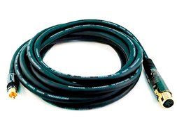Monoprice 104783 1.5' Premier Series XLR Female to RCA Male 16AWG Cable N6