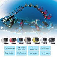 SJCAM SJ5000X Action Camera Elite WiFi 4K 24fps 2K30fps Gyro Sports DV 2.0 LCD NTK96660 Diving 30m Waterproof... N2