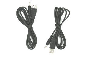 2Pack USB to DC 3.5 mm/1.35 mm 5Volt DC Barrel Jack Power Cable 1.5m