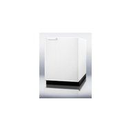 Summit BI605R 24&quot; Built-in Capable Compact Refrigerator-Freezer with 6.1 cu.ft. Capacity Adjustable Wire Shelves... N4