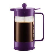 Bodum Bean French Press Coffeemaker with Locking Lever Lid, 8-Cup (34-Ounce), White