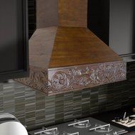 1200 CFM Wall Mounted Range Hood Size: 17.5" H x 36" W x 21.5" D, Finish: Walnut N2