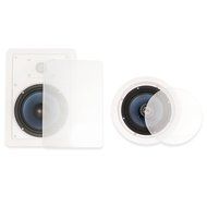 Blue Octave LH-625 In Wall and In Ceiling 6.5&quot; Speakers Home Theater Surround Sound 5 Speaker Set N3