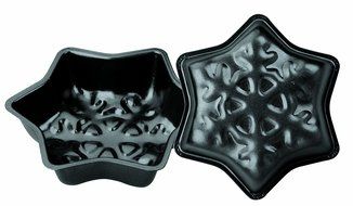 IBILI 825412 Set 2 snowflake shaped minimould