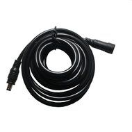Hanvex HDX12 12ft 18AWG 2.1mm x 5.5mm DC Plug Extension Cable for Power Adapter, Black, Heavy Duty N2
