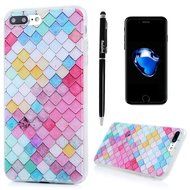 Badalink iPhone 7 Plus Case (5.5") Shockproof Soft TPU Rubber Skin Bumper Case Flexible Easy Grip with 3D Basso-relievo... N22