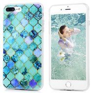 Badalink iPhone 7 Plus Case (5.5") Shockproof Soft TPU Rubber Skin Bumper Case Flexible Easy Grip with 3D Basso-relievo... N24