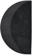 Genuine Leather Turntable Platter Mat - Heavy Grain Black N2