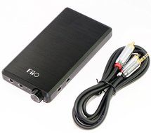 FiiO E12 Mont Blanc Portable Headphone Amplifier with Extreme Audio 3.5mm Stereo to RCA Cable N4
