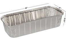 Paksh Disposable Aluminum Loaf Pans (Pack of 50) - Bread Tin Suitable as Baking Pan for Brownies, Pound Cakes,... N3