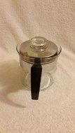 VINTAGE Pyrex 4 Cup Stovetop Percolator Complete as shown -- RARE N3