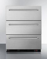 Summit SPF5DSSTB5ADA 24" Medically Approved &amp; ADA Compliant Drawer Freezer with 3.2 cu. ft. Capacity Digital Thermostat...