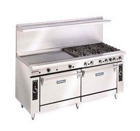 Imperial Commercial Restaurant Range 72&quot; With 4 Burners 48&quot; Griddle 2 Standard Ovens Nat Gas Ir-4-G48