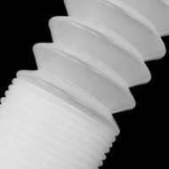 uxcell Plastic Home Washing Machine Flexible Drain Pipe Tubing 40cm Length 2PCS Clear N3