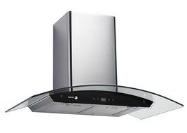 Fagor 60CFP-36B 3-Speed Setting Crystal Arco Ventilation Hood with 600 CFM Blower System, 30-Inch