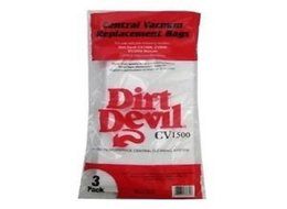 Dirt Devil Central Vacuum Cleaner 3PK. 3 Paper Bags Only OEM # 9597