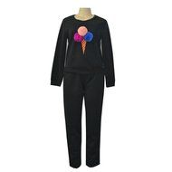 Sweatshirt Sets,Morecome Women Sweatshirt Long Sleeve Blouse Long Pants Outfit (XL, Black) N5