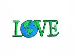 Love Save World Earth DIY Clothing Jacket Shirt Applique Embroidered Iron on Patch