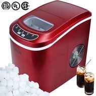 Della Portable Ice Maker Easy-Touch Buttons Digital 2 Selectable Cube Sizes - Up To 26 LBS of Ice Daily N30