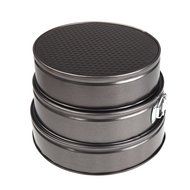 EverTrust(TM)Set of Three Springform Pans Cake Bake Mould Mold Bakeware with Removable Bottom Round Shape Versatile... N4