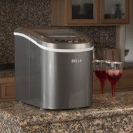 Della Portable Ice Maker Easy-Touch Buttons Digital 2 Selectable Cube Sizes - Up To 26 LBS of Ice Daily N31