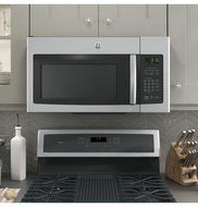 Ge MICROWAVES 1029471 1.6 Cu. ft. Over-The-Range Microwave Oven, Stainless, 1000 Watts N3