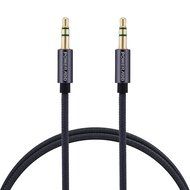 Poweradd Nylon Braided Stereo Audio Cable (3.3ft / 1m) Gold Plated Tangle-Free 3.5mm Male to Male AUX Cable for...