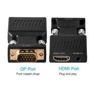 VGA to HDMI Adapter, VANDESAIL&reg; HDMI Female to VGA Male Converter Gold Plated Plug with Audio Cable for PC HDTV... N25