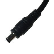 Hanvex HDX12 12ft 18AWG 2.1mm x 5.5mm DC Plug Extension Cable for Power Adapter, Black, Heavy Duty N4