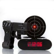 WAYCOM Newest Target Alarm Clock Creative Lock N'load Gun Alarm Clock Target Shooting Alarm Clock Target Toys... N2