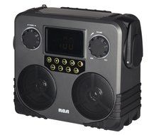 RCA RCAEP700WR RCA 14-In-1 Multi-Function Jobsite AM/FM/NOAA Radio with Solar Charging and Bluetooth, Gray