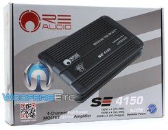 RE Audio SE4150 1600W Max Full Range Class A/B 4-Channel SE Series Amplifier N2
