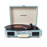 Crosley CR8005A-TU Cruiser Portable Turntable (Turquoise) With Replacement Needle Cleaning Pen, Dust Blower And...