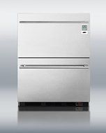 Summit MEDDT Series SP6DS2D7MEDDT 24&quot; 5.4 cu. ft. Two-Drawer Medical Refrigerator Automatic Defrost Digital Thermostat... N2