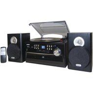 New JENSEN JTA-475 3-Speed Turntable with CD, Cassette &amp; AM/FM Stereo Radio
