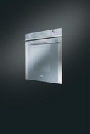 Smeg SF112U 24" Linea Series Built-In Single Electric Wall Oven with 2.8 cu.ft. Capacity Ergonomic Backlit Transparent...
