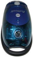 Emer Botticelli Dual Bag or Bagless Canister 1400 watts Hepa Canister Vacuum Blue - Corded N7