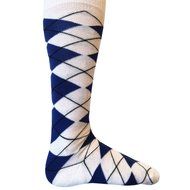 Full Argyle FootGolf Socks (Green-White) N3