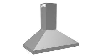 Vent-A-Hood ARS Series PDAH14-K36 SS 36" Chimney Style Wall Mounted Duct-Free Ventilation Range Hood With 250...