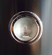 Ancona Rounded Glass with Black Touch Panel 600 CFM Wall Mount Range Hood, 30-Inch N4