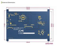 Waveshare 7inch HDMI LCD (B) Capacitive Touchscreen LCD Display HDMI Interface Various Systems... N13