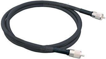 Ham and CB Radio PL-259 UHF Male RG-213 Jumper | MIL-C-17/163A RG213 PL259 Low-loss Shielded Coax Cable, 4-Feet N11