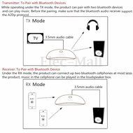 Wireless Bluetooth 3.0+EDR Audio Transmitter Receiver Adapter for Sound System N5