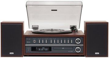 Teac BLUETOOTH All-In-One Turntable Speaker System with CD Player/USB For MP3/WMA Playback, Detachable 2-Way Speakers...