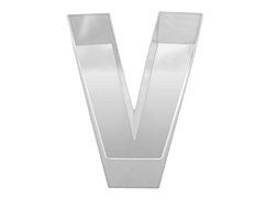 10&quot; ALPHABET &quot;V&quot; BIRTHDAY WEDDING ANIVERSARY CAKE TIN N3