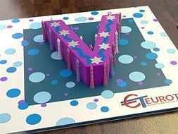 10&quot; ALPHABET &quot;V&quot; BIRTHDAY WEDDING ANIVERSARY CAKE TIN N4