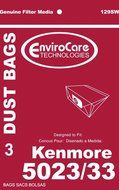 Vacuum Parts &amp; Accessories Kenmore 5023 5033 20-5033 Type E Vacuum Cleaner Bags - Sears Canister Style Vac