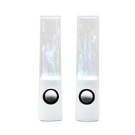 Kissmoji Mini USB White LED Water Dancing Speakers Light Show Water Fountain Speakers