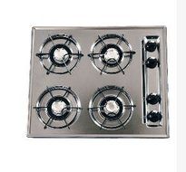 24" Gas Cooktop with Electric Ignition in Chrome